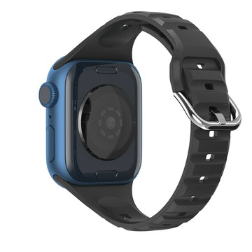 優樂悅~適用于蘋果手表表帶456 7/SE代iwatch表帶apple watch 硅膠表帶