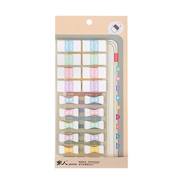 德德小品集 索引貼套裝 淡雅彩色 隨寫隨貼 不留痕  182 x 73mm  1包  1入