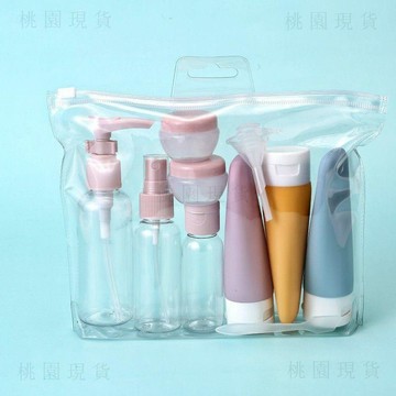 臺灣出724💥旅行套裝外出便攜出差擠壓式乳液旅遊化妝補水裝洗髮水旅遊套裝