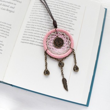 星座守護丨雙子座 手工編織 畢業禮物 設計 捕夢網項鍊 長項鍊