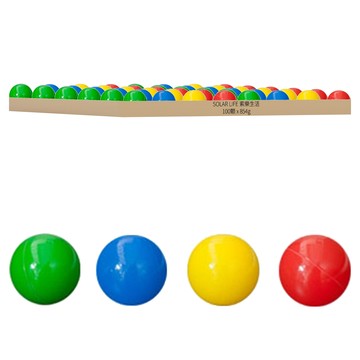 索樂生活 台灣製 兒童球池球屋遊戲用空心塑膠彩球 7cm 100顆  紅色 + 藍色 + 綠色 + 黃色