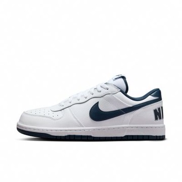 NIKE BIG NIKE LOW 男鞋 休閒鞋 運動鞋 低筒 皮革 海軍藍-355152140