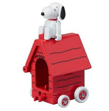真愛日本 史努比 SNOOPY TOMY車 R01 紅屋車 TOMICA TAKARATOMY 玩具 4904810887270