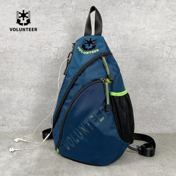 volunteer雙肩背包多功能兩用超輕斜挎包運動休閑時尚旅行登山包2