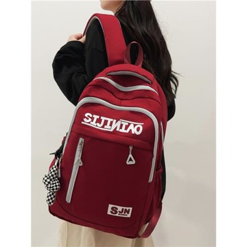 書包女韓版小眾字母設計大容量初中生背包男日系高中大學生雙肩包