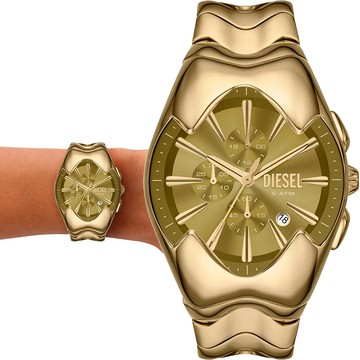 DIESEL Mercurial Metamorph 大錶徑三眼計時手錶-45x56mm DZ4681