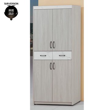 【顛覆設計】雪夏兒3x6尺雙抽四門鞋櫃