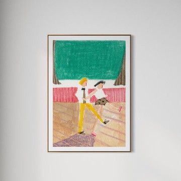 舞會跳舞 02 - 插畫裝飾畫