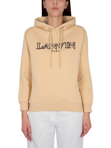 lanvin sweatshirt with logo embroidery