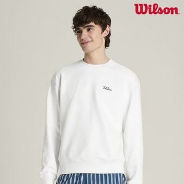 【Wilson威爾森】Playstate Crew Sweatshirt 男款 服飾 圓領衛衣/大學T 白色