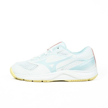 Mizuno Cyclone Speed 5 女 排球鞋 穩定 包覆 回彈 白 水藍 [V1GC258030]