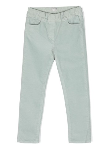 Il Gufo - mid-rise dyed trousers - kids - Cotton/Cotton/Elastane - 6 - Green
