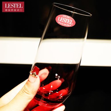 德國進口水晶玻璃彩色調雞尾酒杯O型高果汁飲料可樂杯花茶水杯子