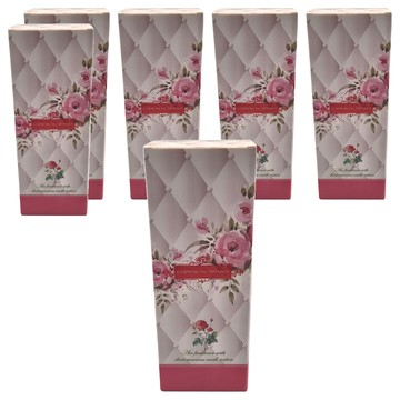 QiMart 法國精油玫瑰造型珪藻土擴香瓶 200mL  6件  白麝香