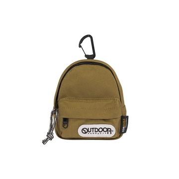【OUTDOOR】極簡風尚迷你背包造型萬用包-淺褐色 OD263106BE
