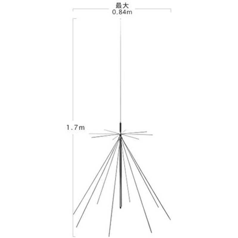 D1300AM(固定局用) ダイヤモンドアンテナ(第一電波工業) 通販 LINEポイント最大0.5%GET LINEショッピング