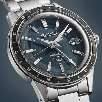 SEIKO 精工 Presage Style60’s系列 GMT機械錶 雙12購物節 送禮首選-40.8mm (SSK009J1/4R34-00B0B)_SK045