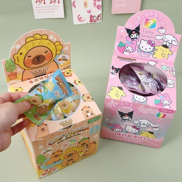 【臺灣-出貨】創意卡皮巴拉盲盒水豚橡皮盲袋兒童禮物小學生獎勵小禮幼兒園獎品