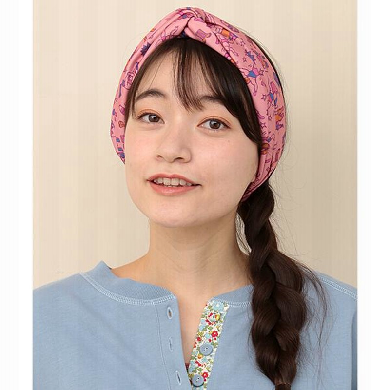 chisaki (チサキ) sumi コットンブロックプリント ターバン(ヘア
