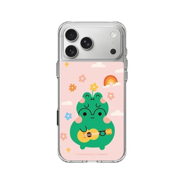 iPhone 17 Pro Max Clear Case（相機按鈕） 透明 - Niniwanted - Frogs Ukulele