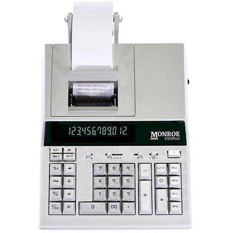 (1) Monroe 2020PlusX 12-Digit Medium-Duty Color Printing Calculator in