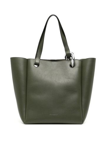 JW Anderson - large Chain Cabas tote bag - women - Calf Leather - One Size - Green