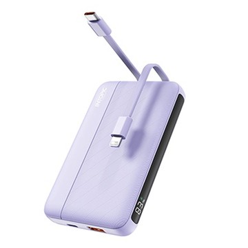 INTOPIC 雙線迷你快充行動電源(紫色)