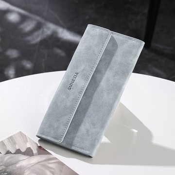 Bag House👜 【質感高級】新款燈芯絨長款錢包防磁多功能多卡位證件高檔輕奢情侶學生高級