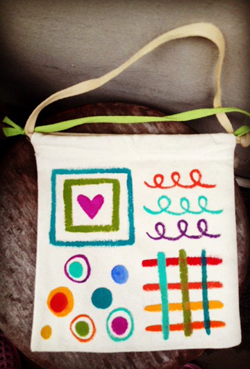 【純手繪】小尺寸隨手提袋 | 扁型 | 厚帆布 | 普普風