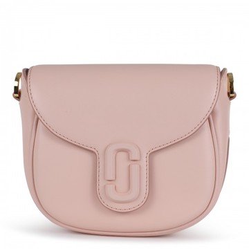 Marc Jacobs - Pink Leather Covered J Marc Saddle Crossbody Bag Uni