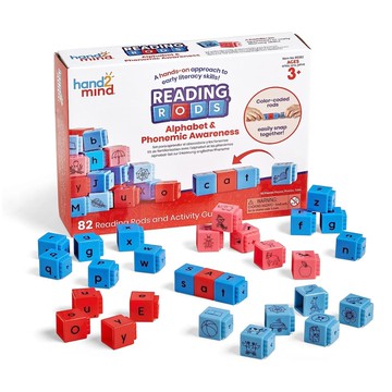 【美國hand2mind 】 Reading Rods 方塊積木-英文字母&音素意識學習組
