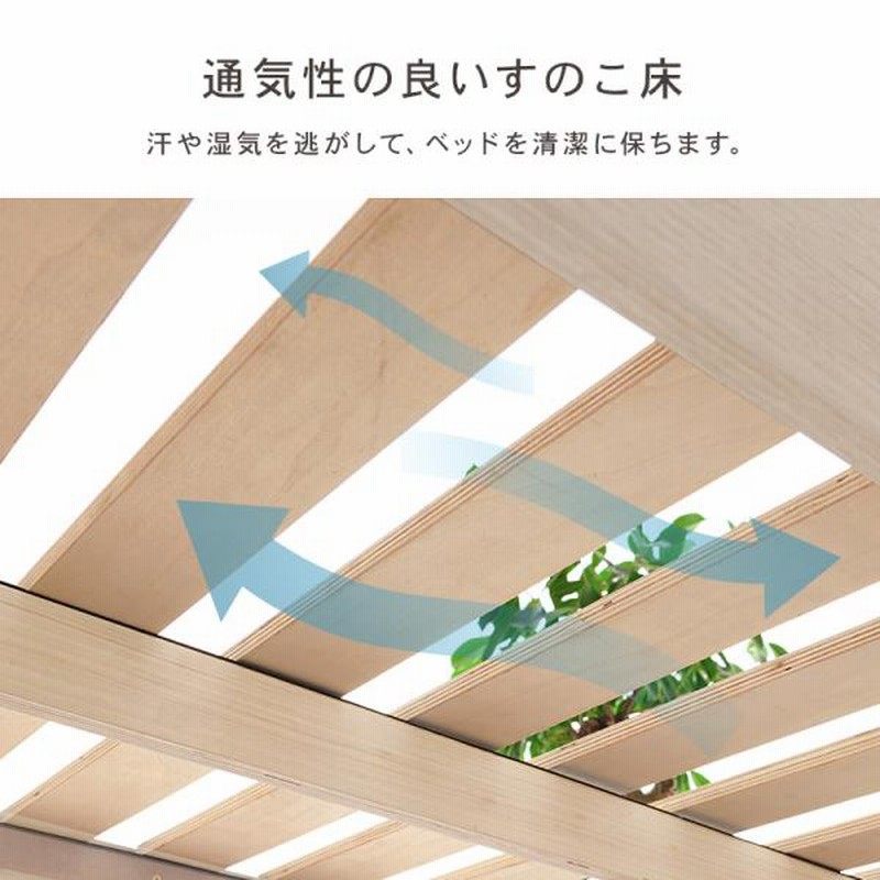 ベッド シングル 収納 安い ベッドフレーム すのこベッド