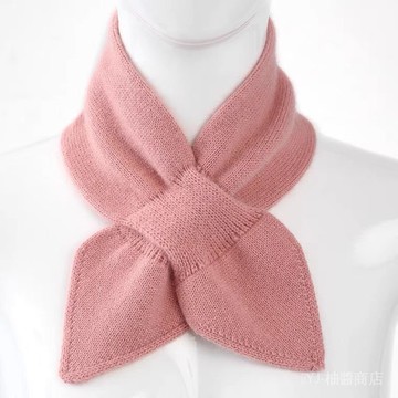 ✨可開發票#套頭圍脖女鼕季護頸椎騎行保暖羊絨針織假領子交叉2024新款小脖套#免運