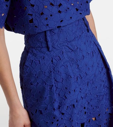 Rebecca Vallance Zaffre broderie anglaise cotton flared pants