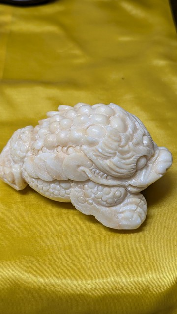 【運好氣】 白龍宮舍利 招財金蟾 精雕 財富顯化 淨化磁場(珍藏)