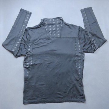 2024新款男子跑步衫長袖速干排汗衣運動半拉鏈立領運動T