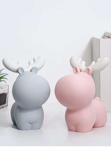 創意小鹿擺件家居桌面裝飾品存錢罐可存可取擺設兒童可愛女生