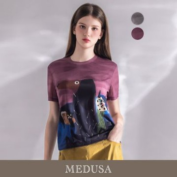 現貨【MEDUSA 曼度莎】森林動物休閒短袖T恤 - 2色（M-XL）｜短袖T恤 休閒穿搭 女上衣
