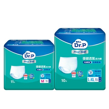 【箱購】Dr.P ProX科研復健透氣活力褲M/L-XL(6包/箱)|内褲型-日用乾爽【杏一】