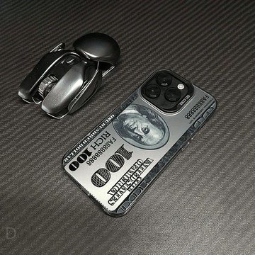 工廠現貨 100美元鈔票適用iPhone蘋果15PROMAX手機殼xr/16pro/14promax彩銀487-LPS 保售後 台灣公司