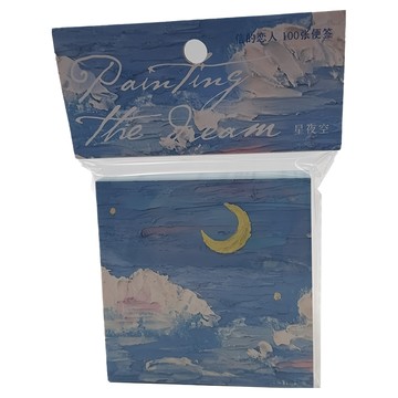 CARD LOVER 信的戀人 繪夢油彩便簽本  星夜空  3本  1組