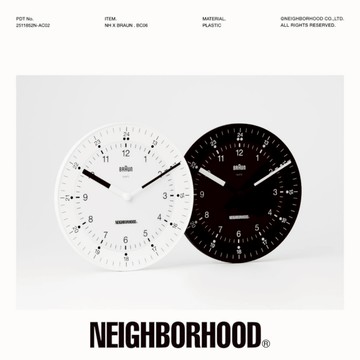 【日貨代購CITY】2025SS NEIGHBORHOOD NH X BRAUN BC06 聯名 掛鐘 時鐘 現貨