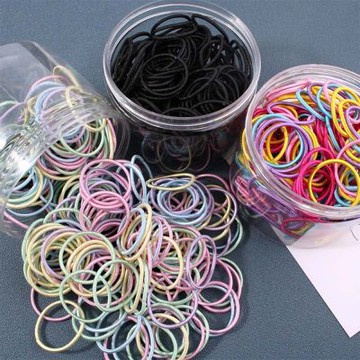 多色兒童小髮圈皮筋髮飾三包一組