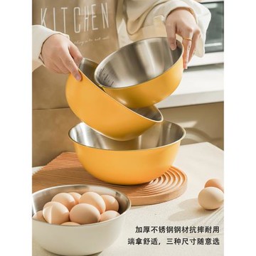 和面盆不銹鋼盆304食品級打蛋盆拌涼菜專用盆家用廚房烘焙料理盆