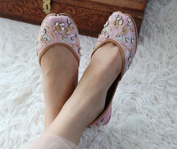 【粉惜春】印度風情/滿釘珠手工鞋