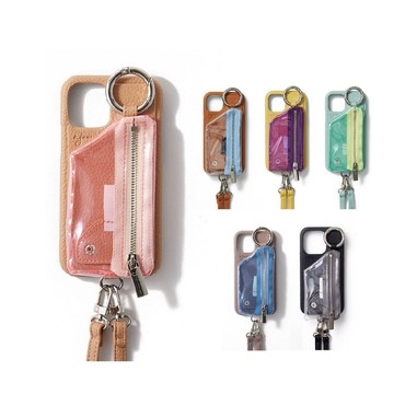 ajew PVC拉鍊口袋手機殼 (含背帶)