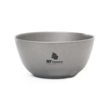 North Field 健康鈦-養生大師 400ml_超輕安全無毒純鈦碗/雙層防燙/2入_T50042S