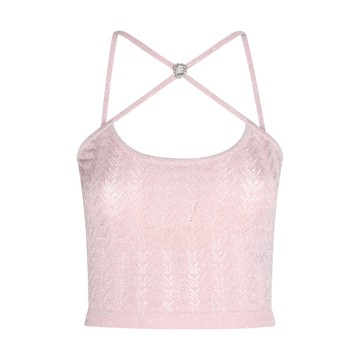 Alessandra Rich - Light Pink Viscose Blend Top