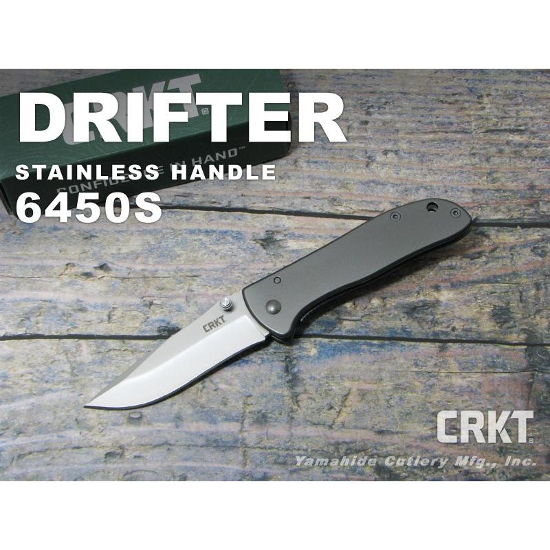 CRKT 6450S ドリフター ステンレス 折り畳みナイフ コロンビアリバーナイフツール Drifter Stainless