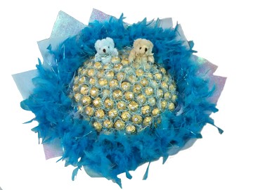 幸福禮物屬於我們的天長地久/金莎巧克力巨型花束求婚告白花束/小熊金莎花束/乾燥花束/香皂花束